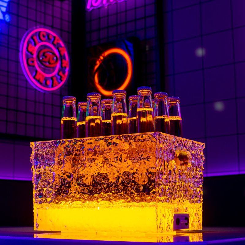 LED Light-Up Cocktail Ice Buck – обзор и цена Beer Wine Up