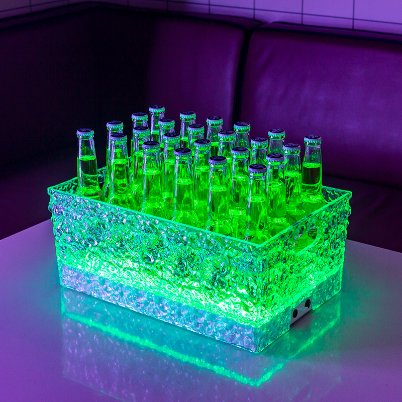 LED Light-Up Cocktail Ice Buck – обзор и цена Beer Wine Up