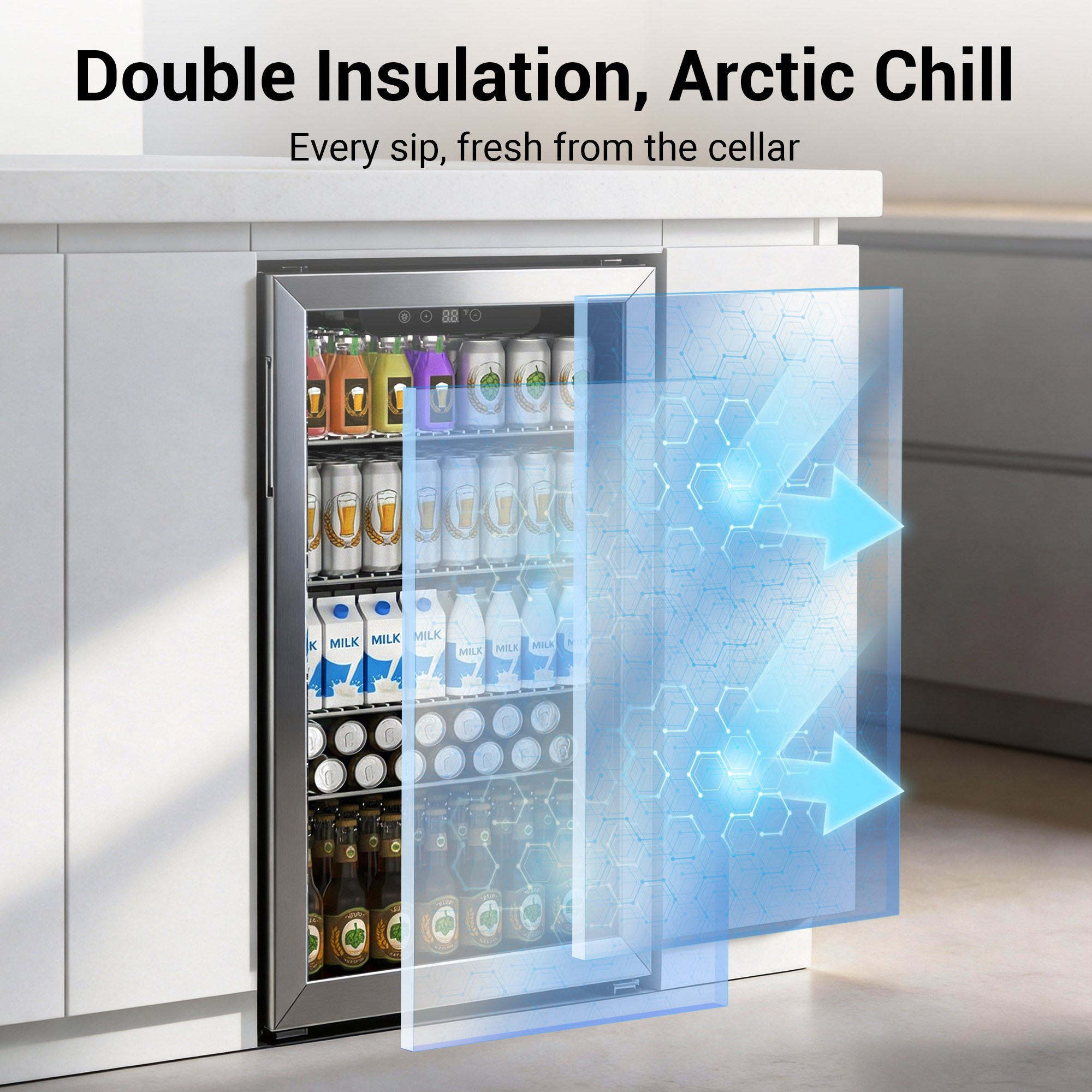 130 Can Beverage Refrigerator  – обзор и цена Beer Wine Up