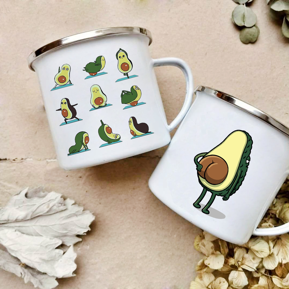 Cartoon Avocado Print Enamel C – обзор и цена Wine Beer Best