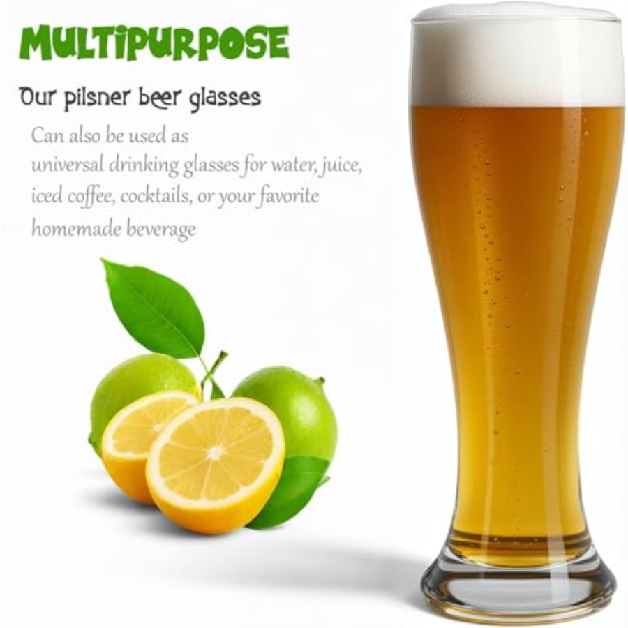Beer Glasses 18.5 oz Pilsner B – обзор и цена Craft Beer & Wine U-