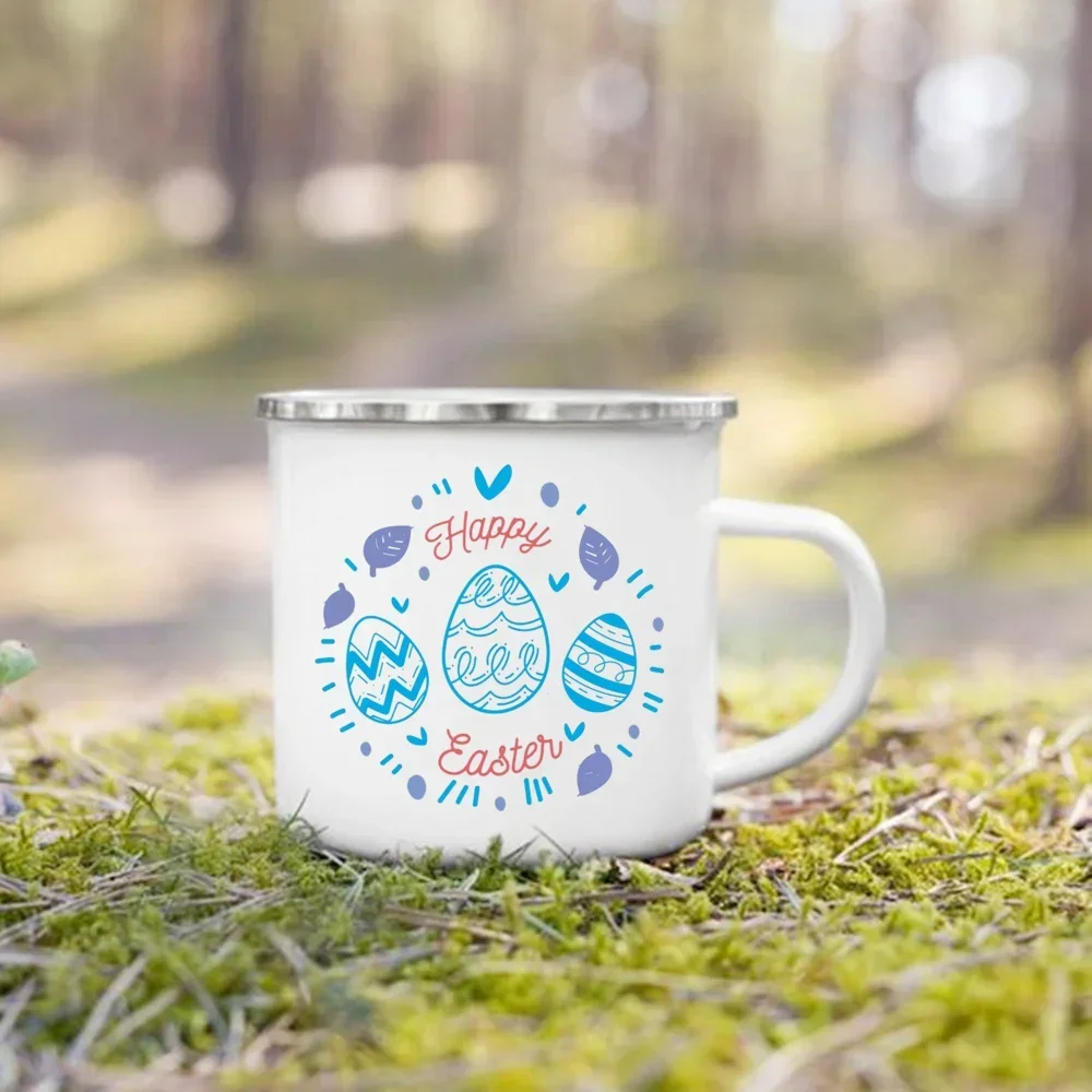 Enamel Handle Cup Happy Easter – обзор и цена Wine Beer Best